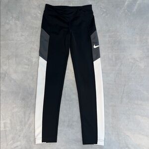 Nike Black, White & Gray Performance Leggings